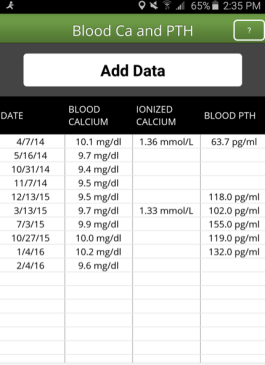 B, Keyon Calcium Pro App screenshot